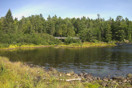 The bridge across the Petawawa River at the power lines in Algonquin Park