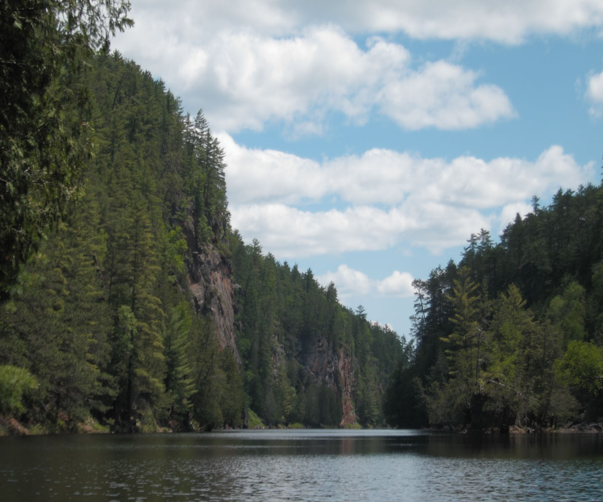 In the Barron Canyon in Algonquin Park