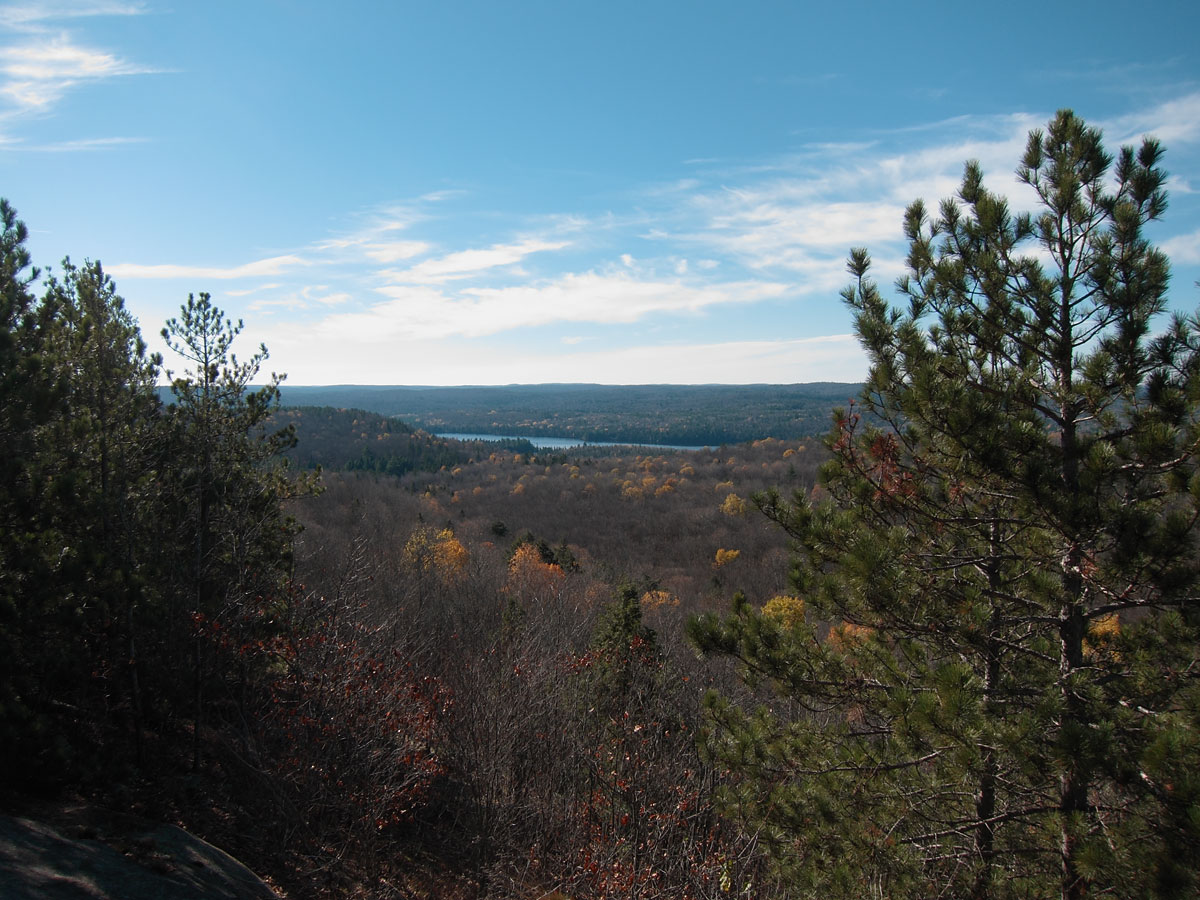 Along the Centennial Ridges Trail in Algonquin Park