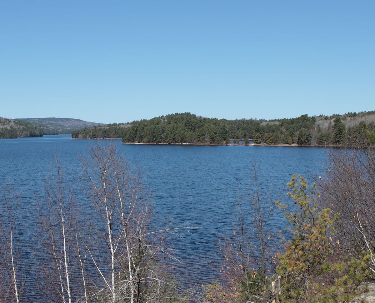 The Tombolo in Grand Lake in Algonquin Park