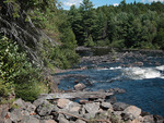 from a photo gallery documenting a solo canoe trip from brent to catfish lake in algonquin park
