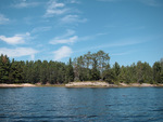 The narrows in Catfish Lake in Algonquin Park