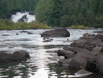 from a photo gallery documenting a solo canoe trip from brent to catfish lake in algonquin park