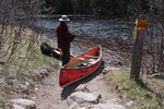 Early spring through Johnston Lake and Berm Lake  by canoe from Achray in eastern Algonquin Park