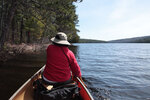 Early spring through Johnston Lake and Berm Lake  by canoe from Achray in eastern Algonquin Park