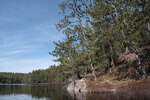 Early spring through Johnston Lake and Berm Lake  by canoe from Achray in eastern Algonquin Park