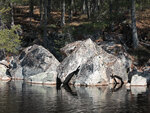 Early spring through Johnston Lake and Berm Lake  by canoe from Achray in eastern Algonquin Park