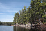 Early spring through Johnston Lake and Berm Lake  by canoe from Achray in eastern Algonquin Park