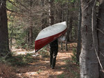 Early spring through Johnston Lake and Berm Lake  by canoe from Achray in eastern Algonquin Park