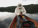 pumping water on Laurel Lake in Algonquin Park