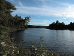 Campsite above timberslide falls on the Petawawa River above Cedar Lake in Algonquin Park