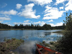 Snowshoe Rapids portage on the Petawawa River in Algonquin Park