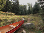 Portage to Perley Lake on Burntroot Lake in Algonquin Park