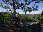 From the clifftop at The Natch on the Petawawa River in Algonquin Park