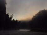 Morning mist at The Natch on the Petawawa River in Algonquin Park