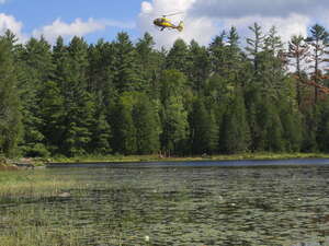 forest fire on High Falls Lake2019 Aug 22  moving day