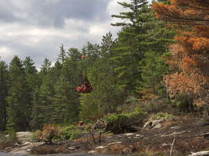 forest fire on High Falls Lake2019 Aug 22  moving day