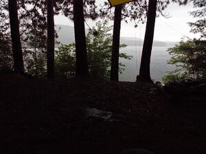 A thunder storm on Whitson Lake in Algonquin Park