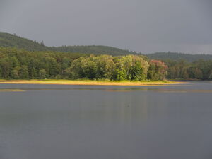 Clearing after the thunderstorm on Whitson Lake