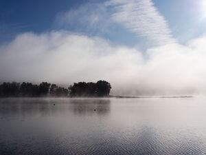 Another misty morning on Whitson Lake in Algonquin Park