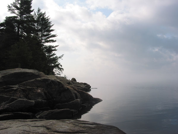 Quebec shore of Ottawa River near Point Alexander
