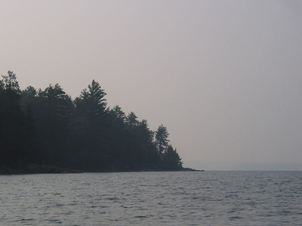 Quebec shore of the Ottawa River near Point Alexander