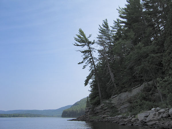 Quebec shore of the Ottawa River near Point Alexander