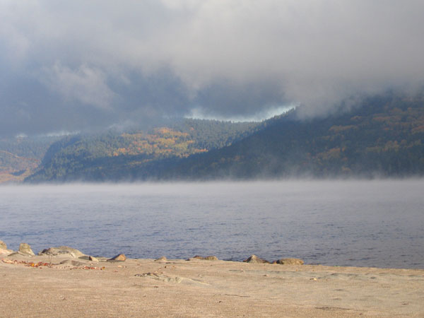 looking upriver from Point Alexander