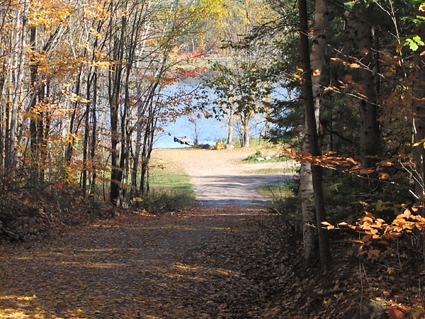 The boat launch at Corry Lake Beach