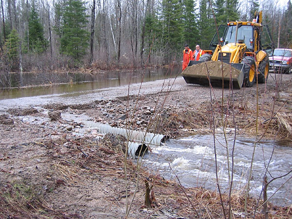 Washout on the Bass Lake Road