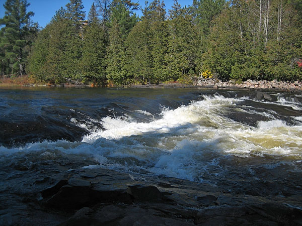 Ledge at Devils Cellar Rapids on the Petawawa River