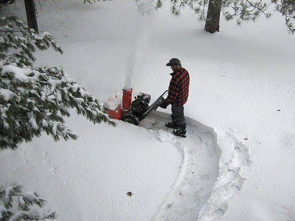 snowblowing