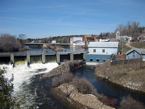 fifth chute of Bonnechere River at Eganville