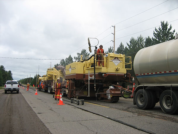 Repaving the Trans Canada Highway