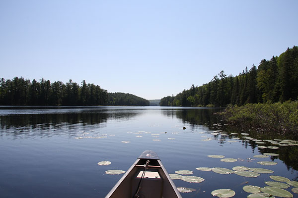 Canoeing Cartier Lake