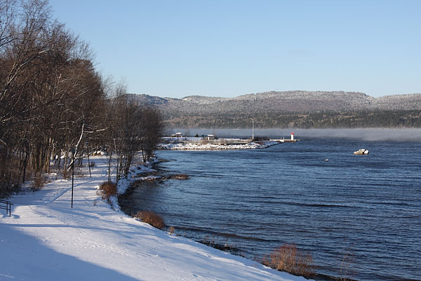 Deep River Pier on the Ottawa River as seen from Centennial Rock