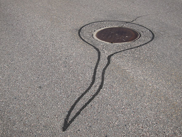 google marker on street