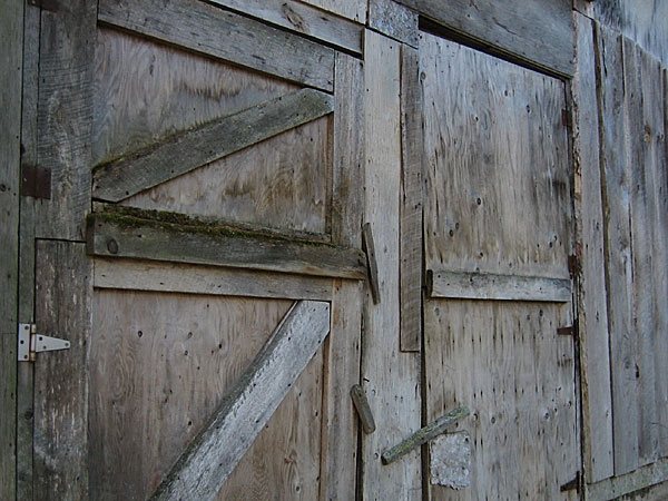 back of the barn in Point Alexander