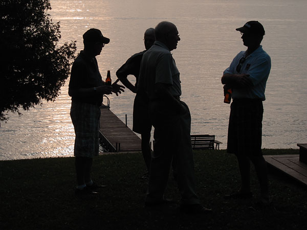 family picnic on Sturgeon Lake