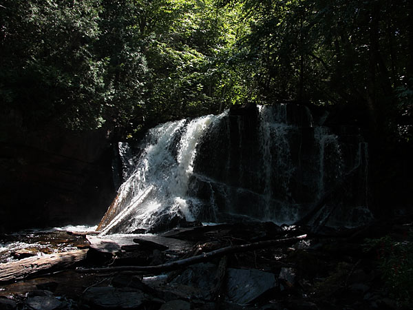waterfalls on the Barron River in Algonquin Park