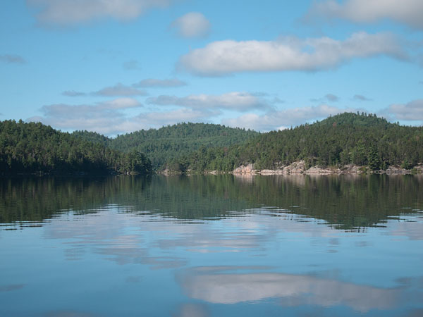 mouth of Carcajou Bay in Algonquin Park