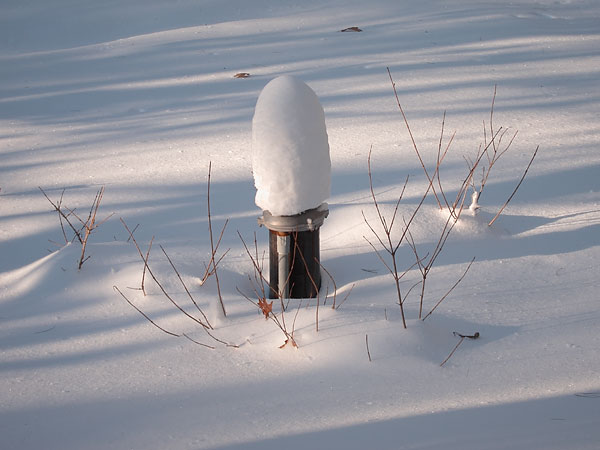 Well Cap Snow Gauge