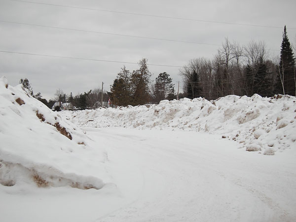 snow dump in Deep River