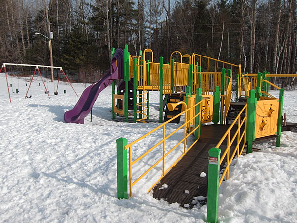 play set at Grouse Park in Deep River
