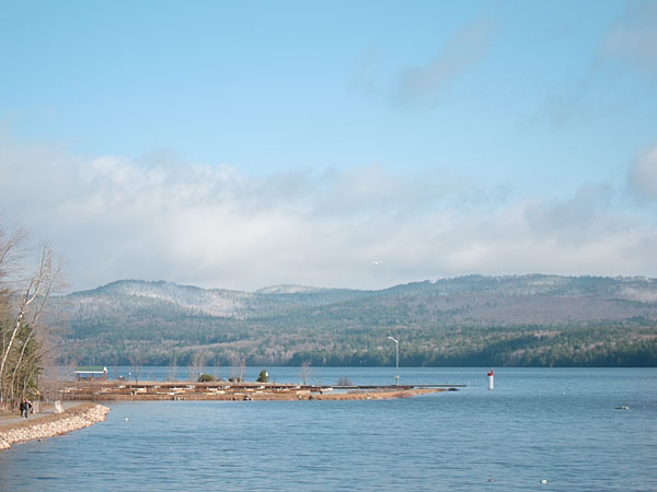 Deep River pier as seen from Centennial Rock