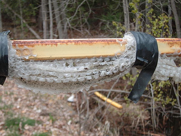 canoe rack at the Deep River Marina