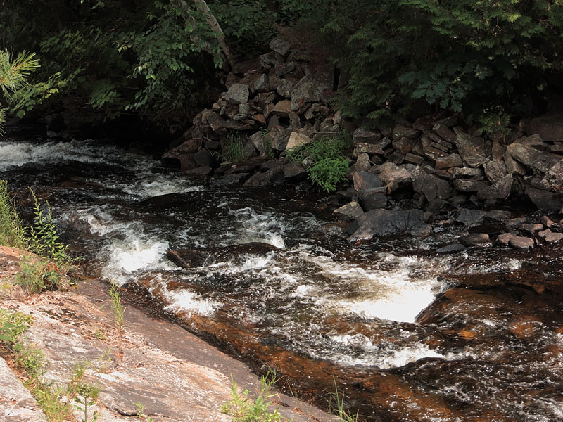 Barron River between St Andrews Lake and Highfalls Lake in Algonquin Park