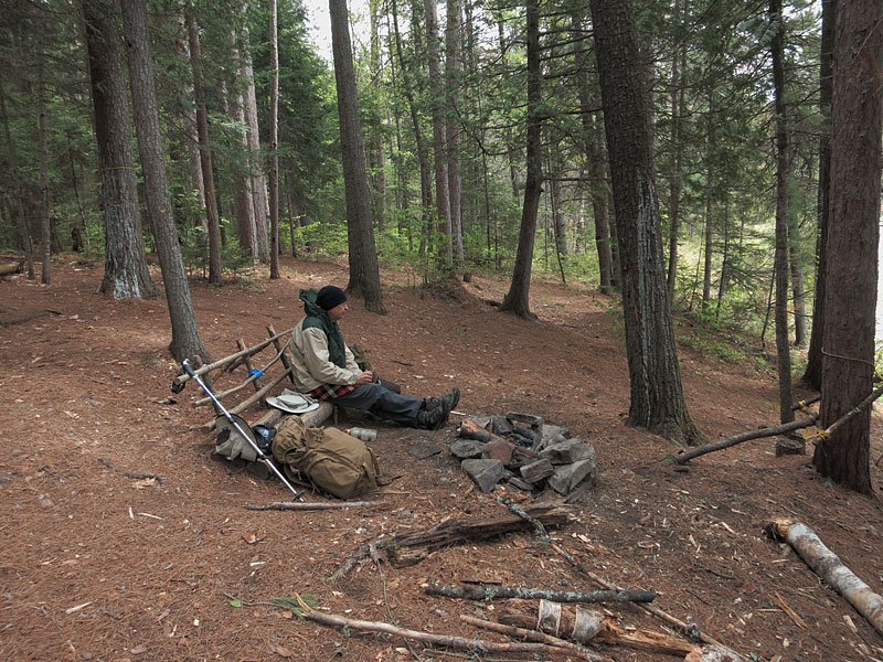 Campsite on Stratton Lake in Algonquin Park