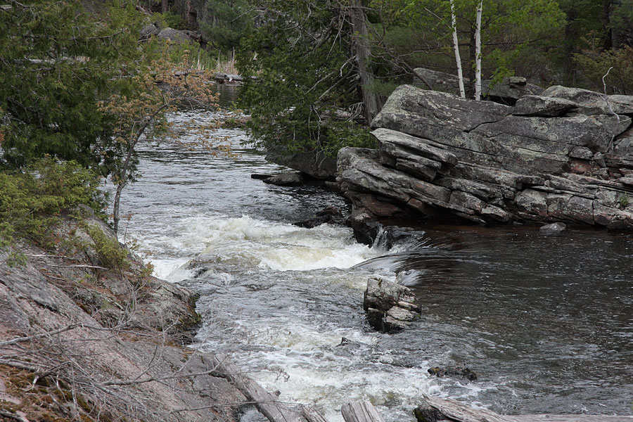 High Falls area of the Barron River in Algonquin Park